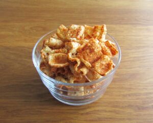 Mesquite Smokehouse Seasoning flavoured lentil waves in a bowl