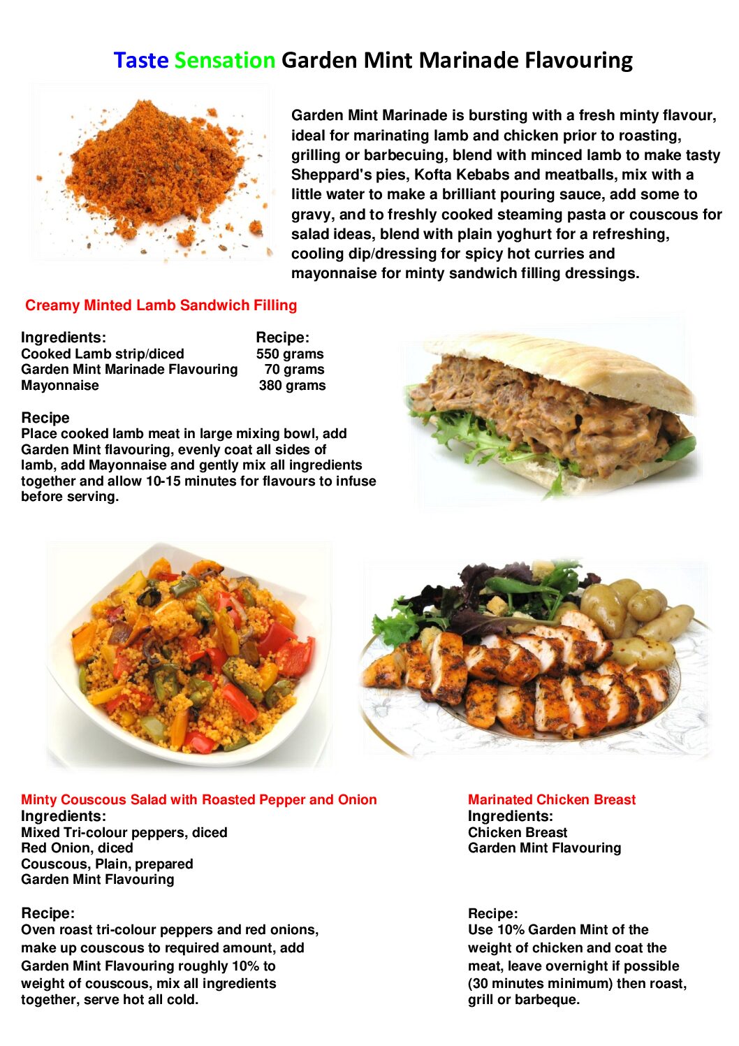Garden Mint Marinade Flavouring - Image 7